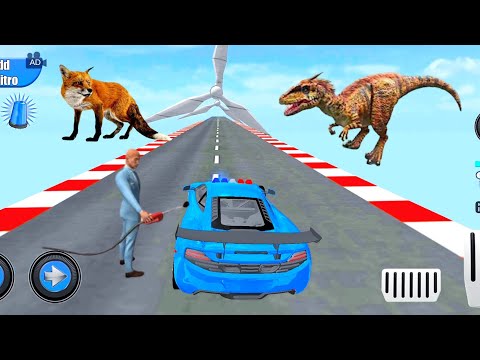 Impossible Police Mega Ramp Car Games -#1 Police Car Racing Stunts 3d Games 2022 - Android Gameplay