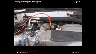 Fuel Injector testing a 5.0L Mustang Part 2