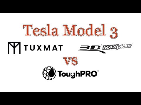 Model 3 TUXMAT vs 3D MAXpider vs ToughPRO All-Weather Floor Mats