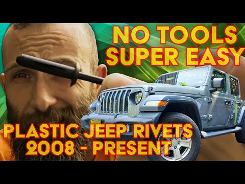 Install Jeep PLASTIC RIVETS without a RIVET TOOL