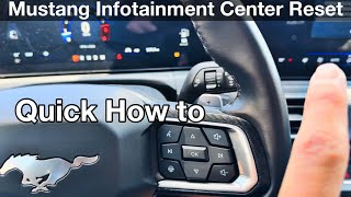 How to reset infotainment center Ford Mustang 2024 2025 s650 Screen Frozen