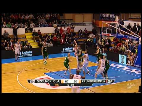 Lee beats the clock and sends the game into overtime (Szolnoki Olaj - Union Olimpija, 7.3.2015)