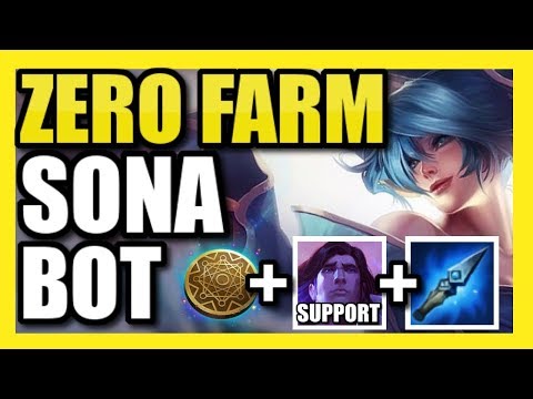 NOT EVEN PROS CAN BEAT THIS SONA+TARIC BOT STRAT! ZERO FARM SONA w/ KLEPTO! | (As seen in the LCS)