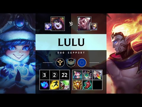 Lulu Support vs Rakan - EUW Challenger Patch 14.24