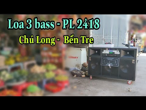Bàn giao Dàn loa Kéo Điện 3 bass PL 2418 về Khách Hàng Bến Tre