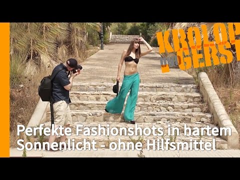 Perfekte Fashionshots in hartem Sonnenlicht - ohne Hilfsmittel 💡 QUICKTIP 💡 Krolop&Gerst
