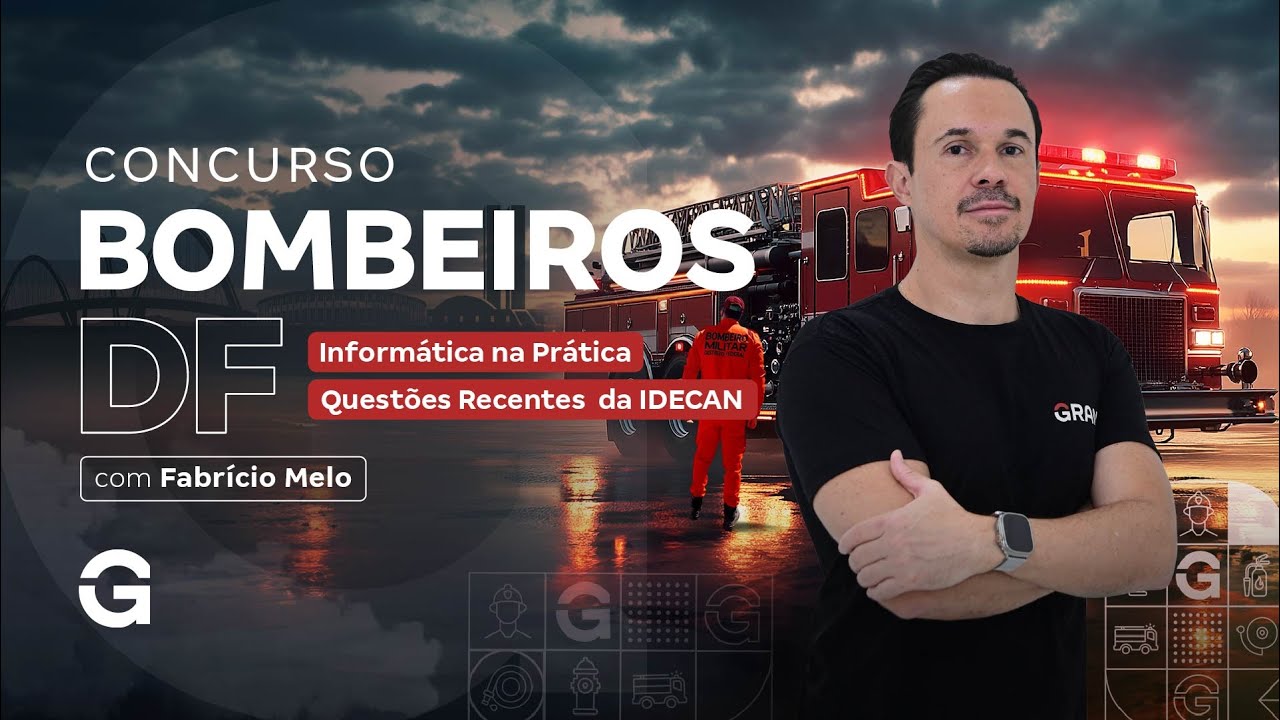 Concurso Bombeiros DF | Informática na Prática: Questões Recentes da IDECAN com Fabrício Melo