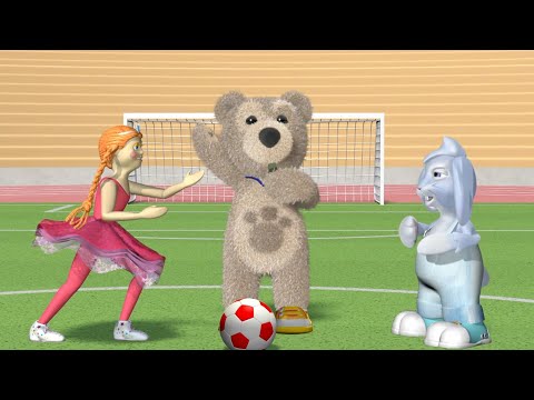 Capa de Confusão no jogo de futebol | Ursinho Charley | Desenhos Animados em Português