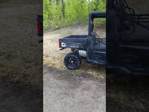 Polaris Ranger XP 900 with 27" Quad Boss 672 tires.