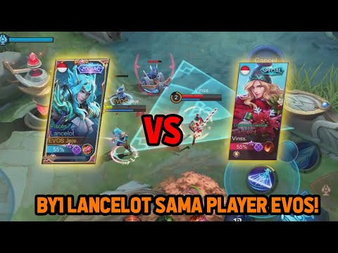 BY1 LANCELOT DAN GUSION SAMA PLAYER EVOS! SIAPA YANG MENANG ? - Mobile Legends