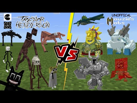 Mowzie's Mobs [Unofficial] VS Trevor Henderson Creatures [Minecraft PE]