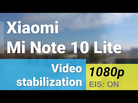 Xiaomi Mi Note 10 Lite 1080p 30fps video stabilization sample - 2x zoom