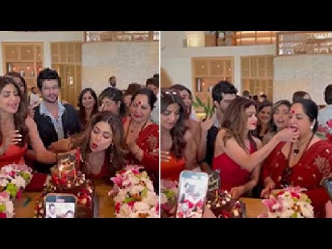 Shamita Shetty Grand Birthday Cake Cutting With Family and Friends WATCH VIDEO | Boldsky