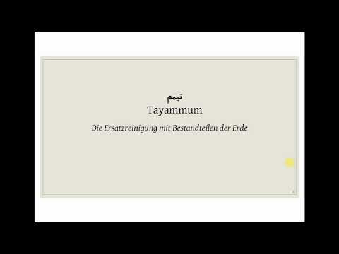 Maliki Fiqh Basics 7 - Rituelle Reinheit - Tayammum & Lederkhuffs