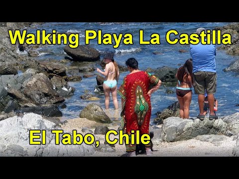 Walking La Castilla Beach - Playa La Castilla, El Tabo, Chile #walkingtour #walkingbeach #beachwalk