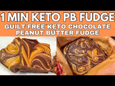 KETO FUDGE IN 60 SECONDS! π€― (Chocolate Peanut Butter HEAVEN)