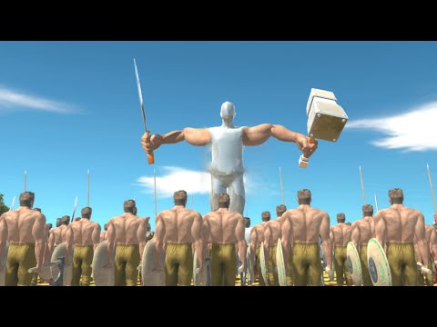FPS AVATAR VS 50 ANCIENT HUMANS - Animal Revolt Battle Simulator