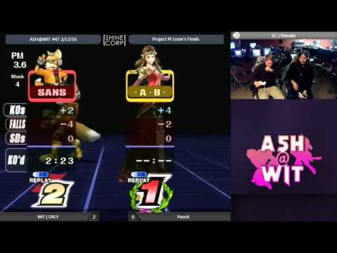 WIT | ORLY (Fox) vs Pooch (Zelda) - ASH@WIT #47 Project M Loser's Finals