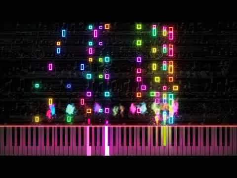 Natalie "Stride Etude ~ Insane Piano Solo" - Keyboard Visualizer
