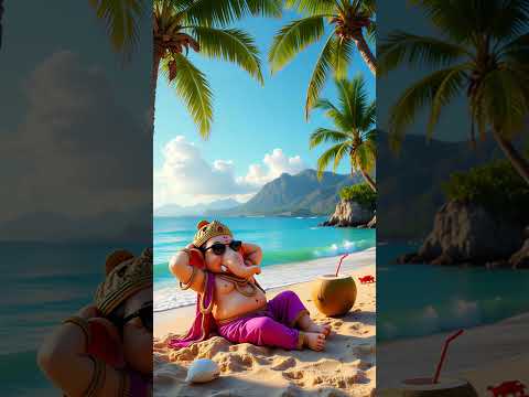 Ganesh's beach vibes #youtubeshorts#viralvideo#trend#cute#ganesh#ganpati#djremix#dj#marathi#beach#om