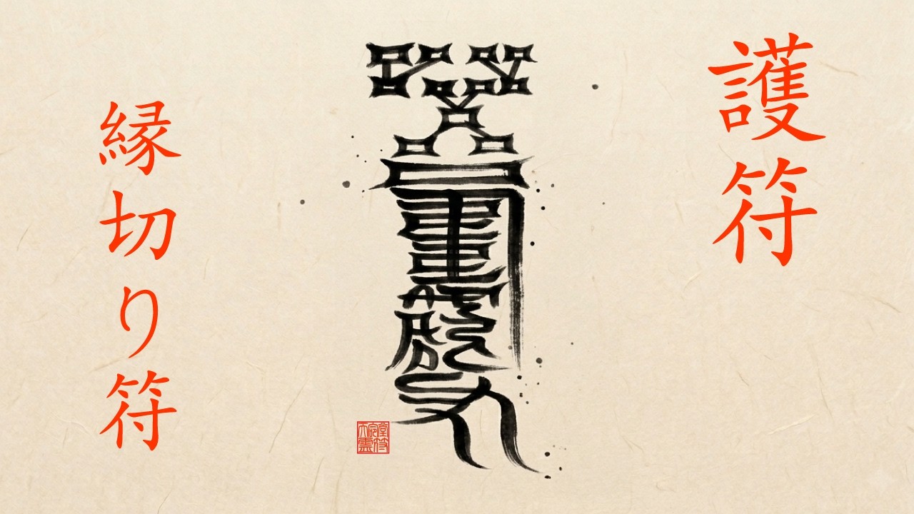 【聴く護符】悪縁：因縁断絶｜あらゆる宿業と執着を断ち切る│修験道・陰陽道系の護符│縁切り符│聴き流し祈り音楽