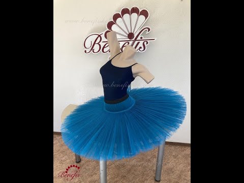 Fusta de balet extra  usoara pentru repetitii cu cercuri T 0001B(2952) - video 2