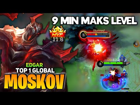 Fast Farm, 9 Min Maks Level [Top 1 Global Moskov] By EDJAR - Mobile Legend