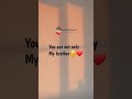 Dear Brother ‍ ️ Best Lines For Brother ️ Quotes Status Family Brother Brothersdaystatus