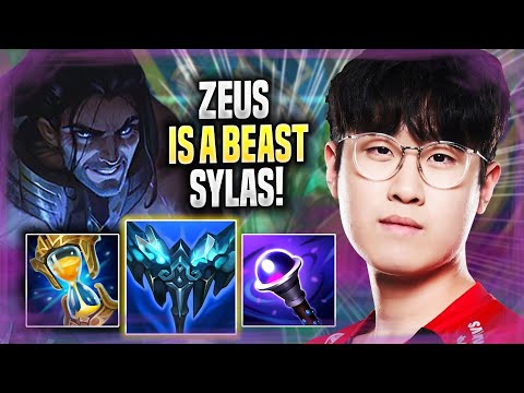 ZEUS IS A BEAST WITH SYLAS! - T1 Zeus Plays Sylas TOP vs Graves! | Season 2022