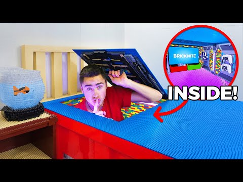 I Built a Secret LEGO Gaming Room!