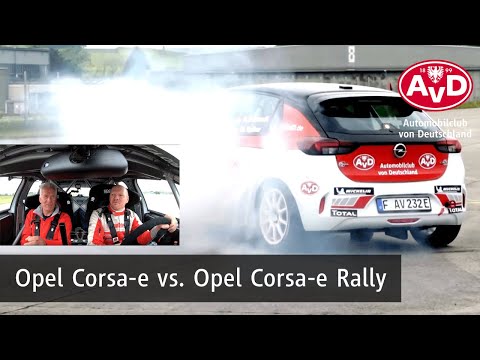 Vergleichstest: Corsa F vs. Corsa-e Rally