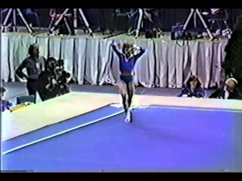 3rd AA Dagmar Kersten FX   1985 World Gymnastics Championships 9 625