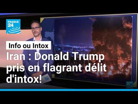 Bombardements en Iran : attention à ces photos publiées par Donald Trump!... • FRANCE 24