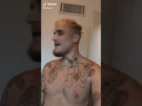 Jake Paul shaves his own beard