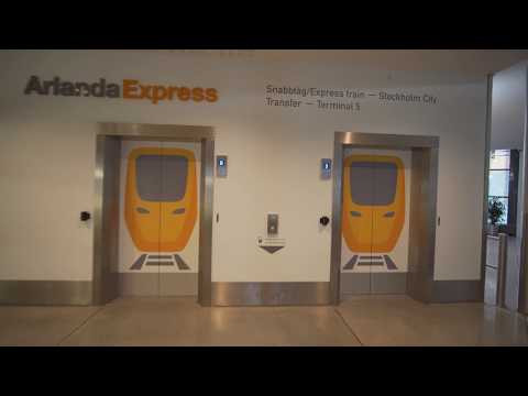 Suécia, Estocolmo, Aeroporto de Arlanda, transferência entre os terminais 2 e 5