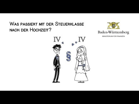 Die Steuerklasse nach der Hochzeit- erklärt in 2 Minuten.