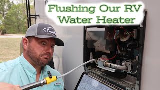 Flushing Our RV Water Heater