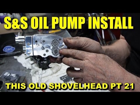 S&S OIL PUMP INSTALLED / CASES ASSEMBLED / USING MY ENGINE LIFT