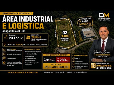 ÁREA INDUSTRIAL E LOGÍSTICA | ARAÇARIGUAMA – SP
