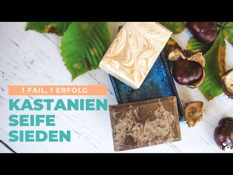 Making chestnut soap - a total fail and how I still managed to make the soap