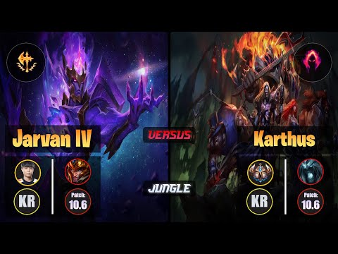 Cuzz JARVAN IV (Jungle) [Conqueror] VS KARTHUS - Challenger KR Patch 10.6