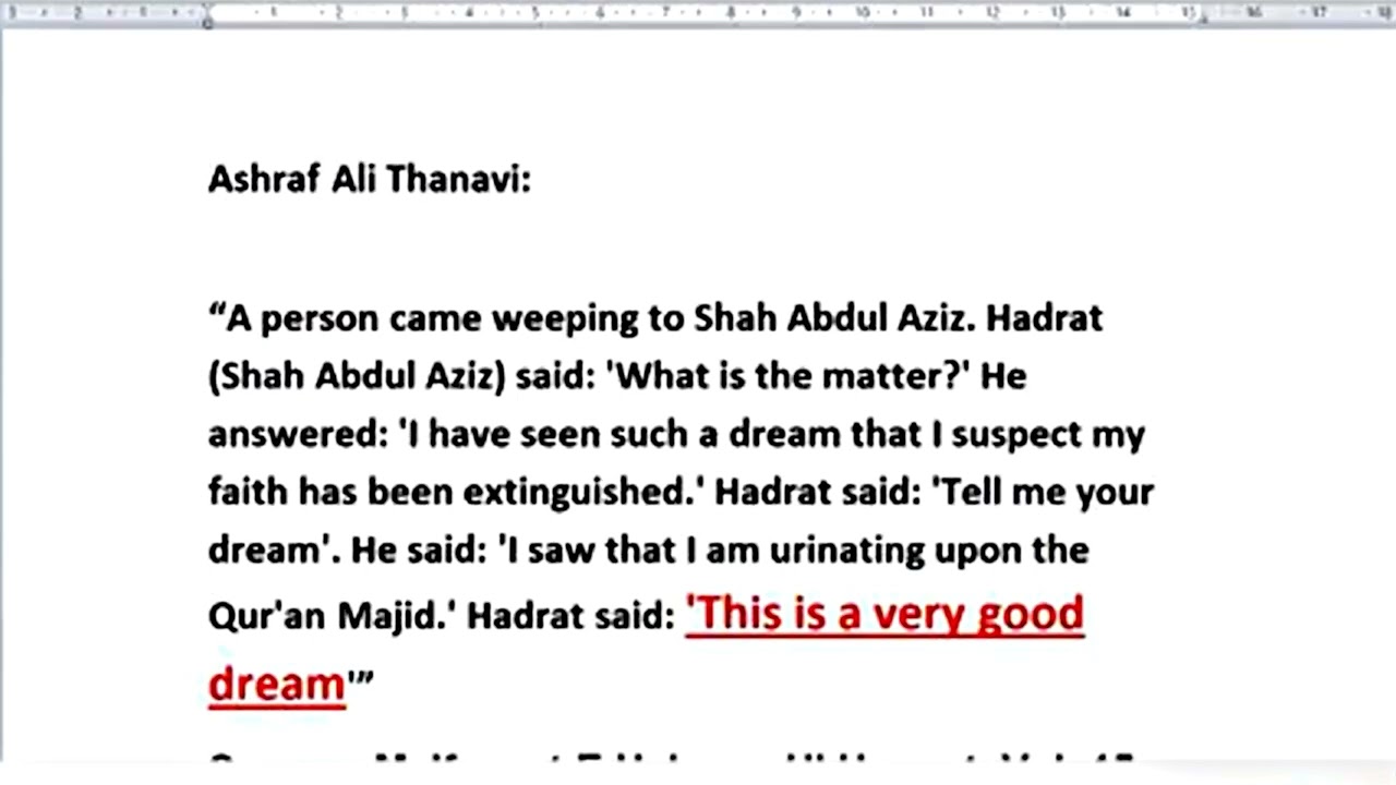 According To The Darul Uloom Deoband Scholars Urinating On The Quran Is A Good Omen & Blessing.