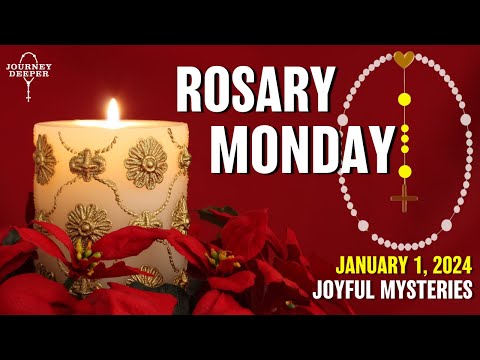 Monday Rosary ᐧ Joyful Mysteries of the Rosary 🤍 January 1, 2024 VIRTUAL ROSARY