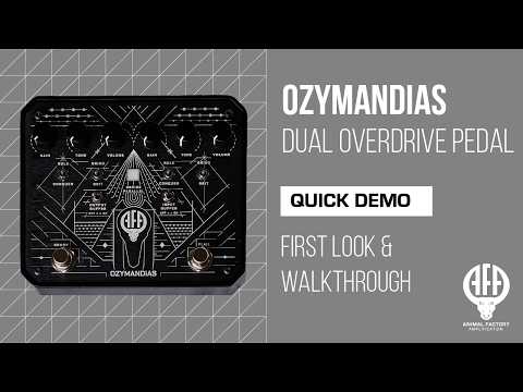 Animal Factory Amplification Ozymandias Dual Overdrive Pedal - First Look and Quick Start