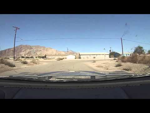 Driving around Desert Shores, California near the Salton Sea