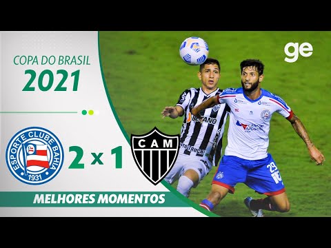 BAHIA 2 X 1 ATLÉTICO - MG | MELHORES MOMENTOS | OITAVAS COPA DO BRASIL 2021 | ge.globo