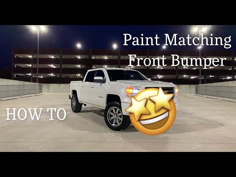 Color Matching My '14 Sierra's Front Bumper - [HOW TO]