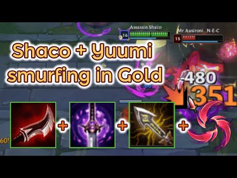 Shaco and Yuumi in Gold Elo! [League of Legends] Full Gameplay - Infernal Shaco