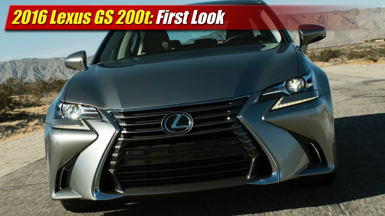2016 Lexus GS 200t First Look