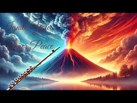 Relaxing Flute Music with Majestic Volcano Scenes : Ignite your Inner Peace